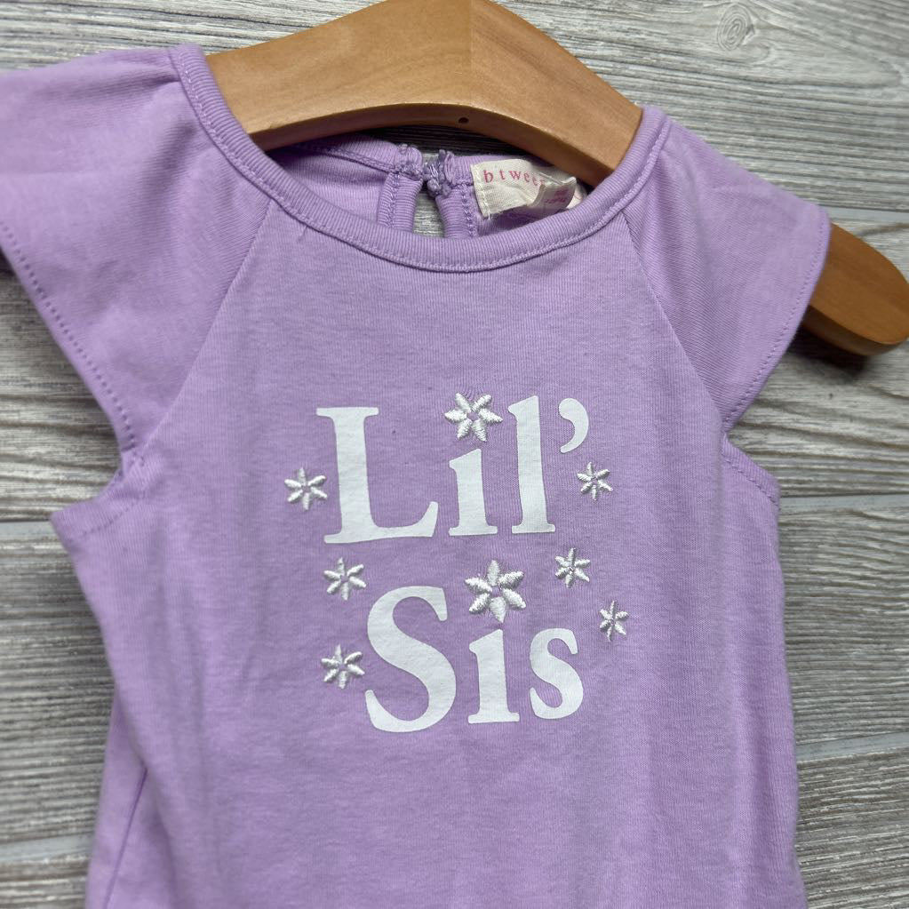 Cap Sleeve Bodysuit Lil' Sis 9M