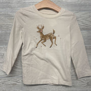 LS Shirt Glitter Deer 3T