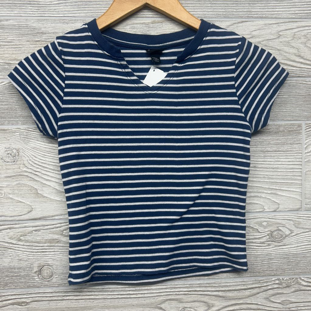 Ribbed V Cut Shirt Stripes 10-12