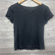 NEW Shirt V Cut Lettuce Trim 10-12 Plus