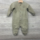 LS Tie Dye Button Up Coverall Peace 6-12M