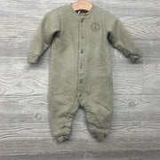 LS Tie Dye Button Up Coverall Peace 6-12M