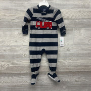 NEW Blanket Sleeper Stripes Fire Truck 12M