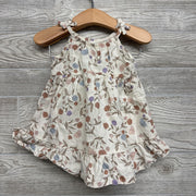 Linen Blend Tank Dress & Bloomers 9M