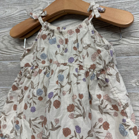 Linen Blend Tank Dress & Bloomers 9M