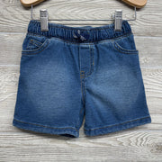 Pull On Knit Denim Shorts 3T