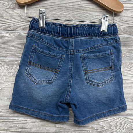 Pull On Knit Denim Shorts 3T