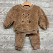 Sherpa Crewneck Teddy Bear & Joggesr 18M