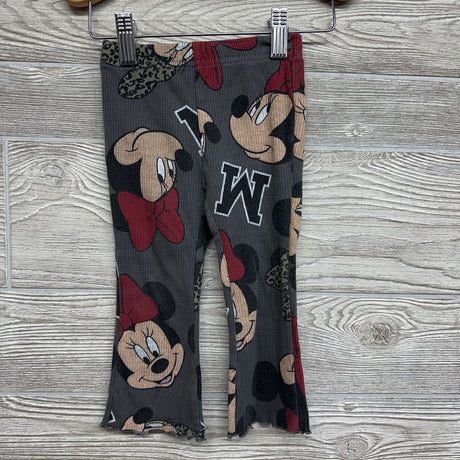 Crewneck & Ribbed Flare Pants Lettuce Trim Minnie Mouse 18M *