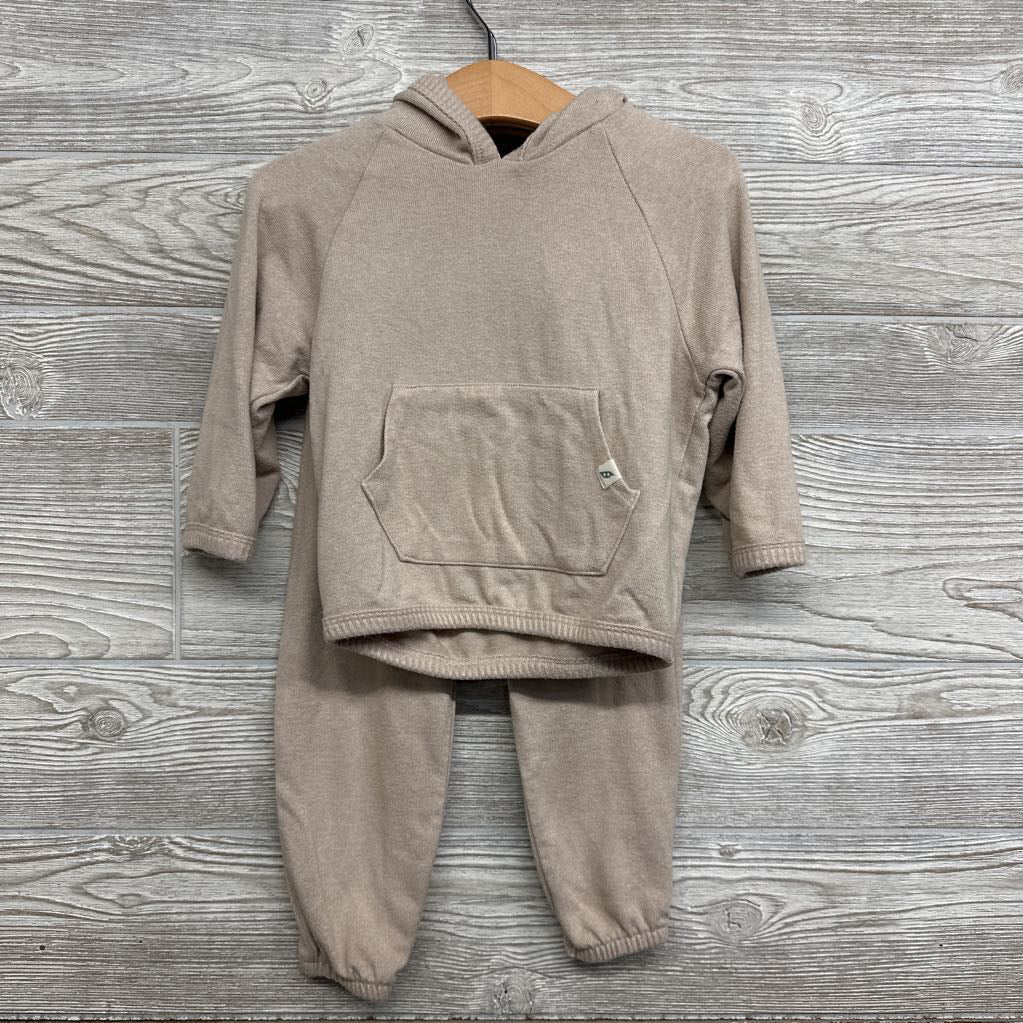 Hacci Pullover W/ Hood & Joggers 18M