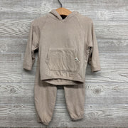 Hacci Pullover W/ Hood & Joggers 18M