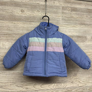 Winter Coat Stripes 2t
