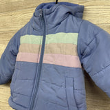 Winter Coat Stripes 2t