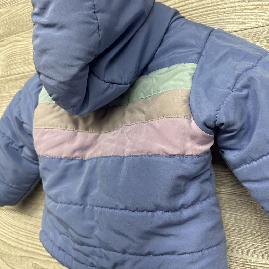 Winter Coat Stripes 2t