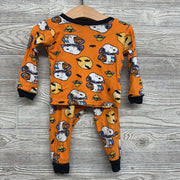 2 Pc LS PJs Snoopy Trick Or Treating Bats 2T
