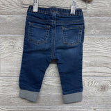 Knit Denim Drawstring Joggers 3-6M
