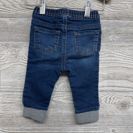 Knit Denim Drawstring Joggers 3-6M