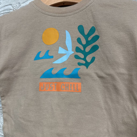 Shirt Just Chill & Shorts Stripes 6M