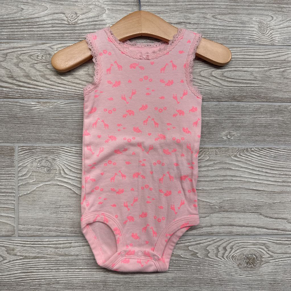 5 Pk Lace Trim Tank Bodysuits Watermelons Giraffes Flowers