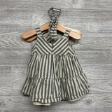 Tank Dress & Bloomers W/ Headwrap Stripes 6M