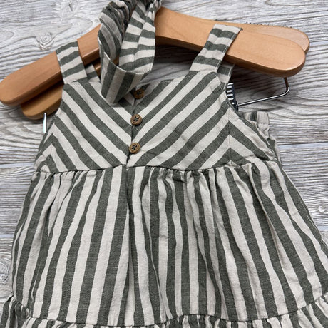 Tank Dress & Bloomers W/ Headwrap Stripes 6M