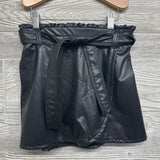 Faux Leather Skirt W/ Belt 11-12