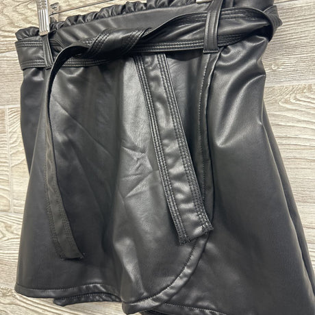 Faux Leather Skirt W/ Belt 11-12