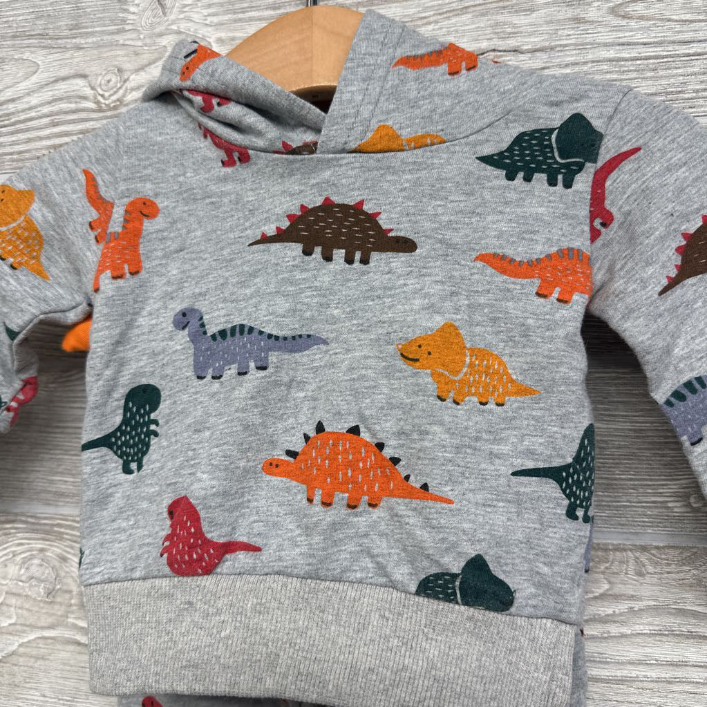 Hoodie & French Terry Joggers Dinosaurs 0-3M