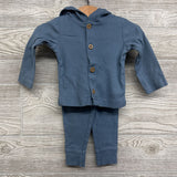 LS Ribbed Button Up Jacket & Pants 9M