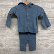 LS Ribbed Button Up Jacket & Pants 9M