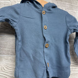LS Ribbed Button Up Jacket & Pants 9M