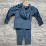 LS Ribbed Button Up Jacket & Pants 9M