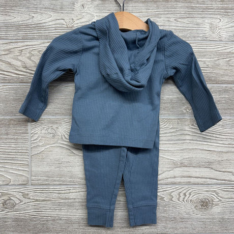 LS Ribbed Button Up Jacket & Pants 9M