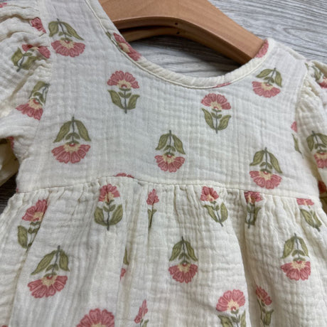 Gauze Peplum Shirt & Ruffle Trim Shorts Flowers 3T