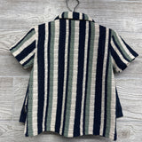 NEW Crochet Button Up Shirt Stripes & Pull On Shorts 24M