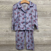 2 Pc LS Button Up PJs Butterflies 4T