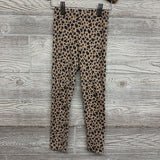 Ribbed Leggings Animal Print 5T