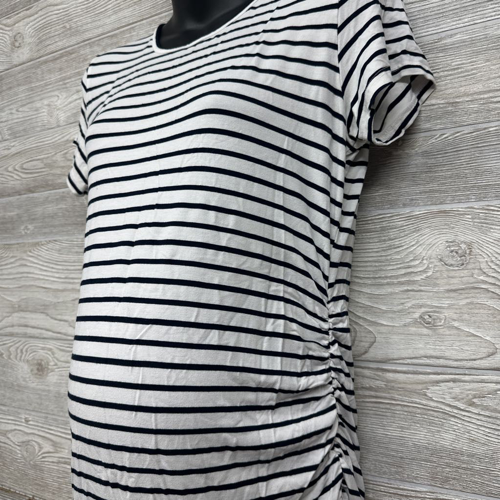 Ruched Shirt Stripes XL
