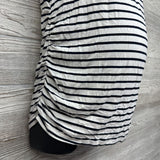 Ruched Shirt Stripes XL
