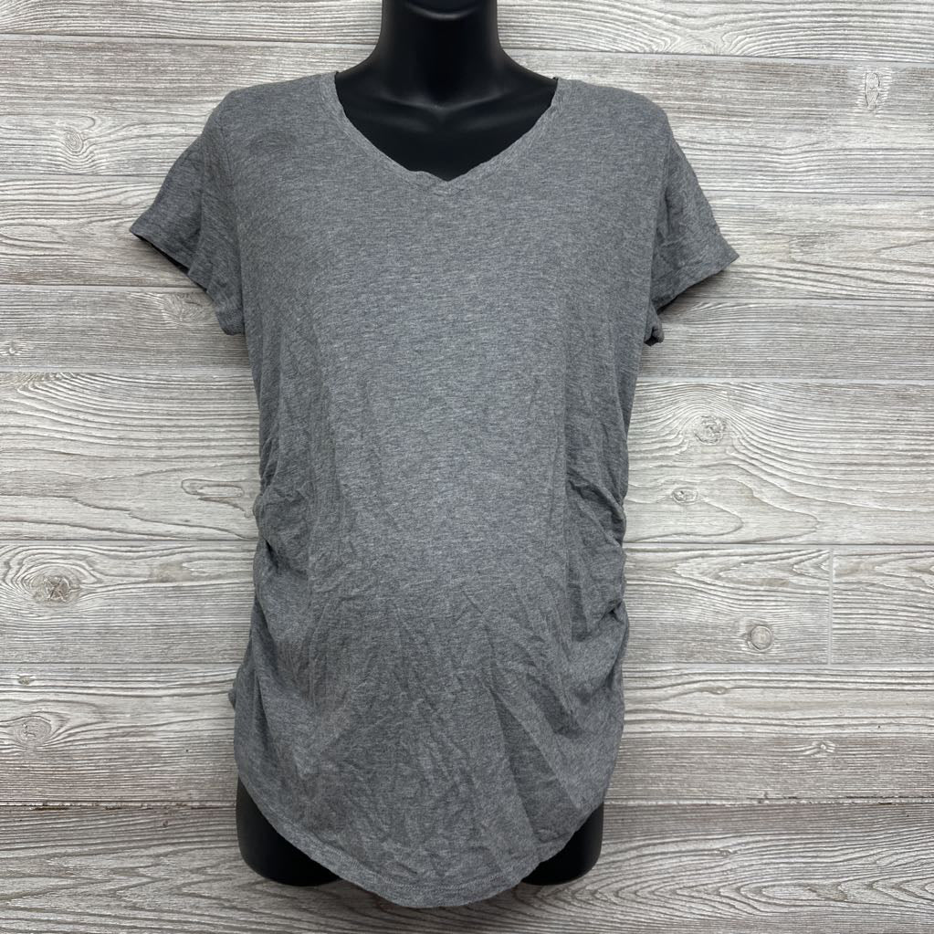 Ruched V Neck Shirt XL