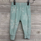 2 Pc LS Cozy PJs Snowflakes 12M