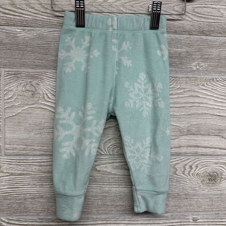 2 Pc LS Cozy PJs Snowflakes 12M