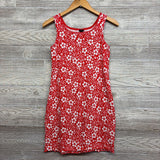 Ribbed Tank Dress Flowers 16-18