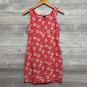 Ribbed Tank Dress Flowers 16-18