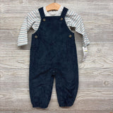 NEW LS Shirt Stripes & Cord Overalls 9M