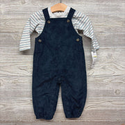 NEW LS Shirt Stripes & Cord Overalls 9M