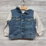 NEW Knit Denim Jacket W/ Hood 18M