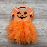 NEW LS Velvet Tulle Pumpkin Dress 2T