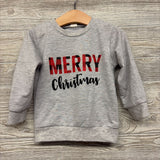LS Shirt Merry Christmas 2T