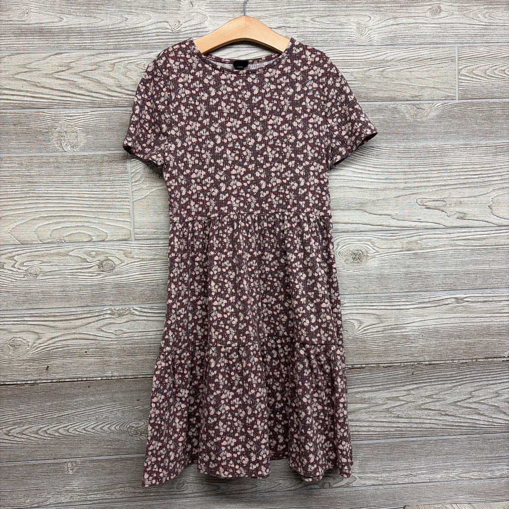 Ribbed Tiered Dress Flowers 10-12